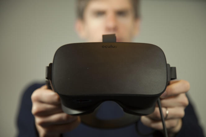 The Oculus Rift is a virtual reality headset released in March 2016.